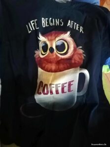 t-shirt-eule-kaffeetasse