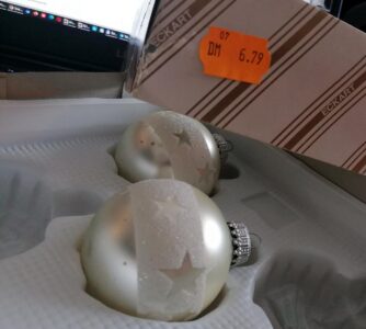 Leicht nostalgische Christbaumkugeln ;-)