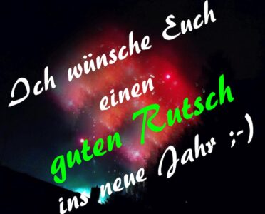 Beste Wünsche zum Jahreswechsel!