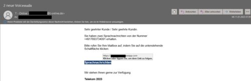 Idiotische Mail