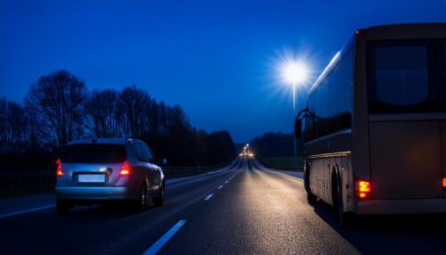 Unterwegs auf der Straße, symbolisches Bild aus der KI