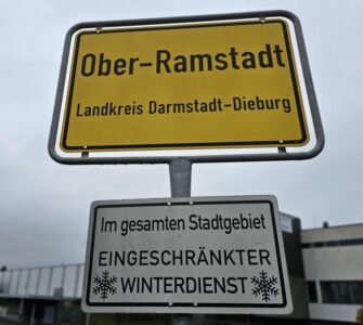 Ortsschild von Ober-Ramstadt