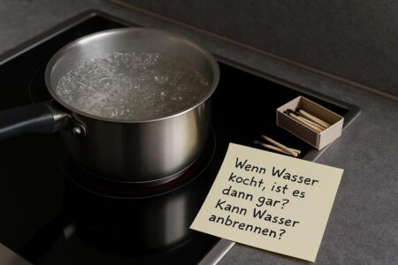 Kann Wasser anbrennen? Symbolbild aus der KI ;-)
