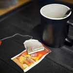 Teebeutel Tee im Herbst
