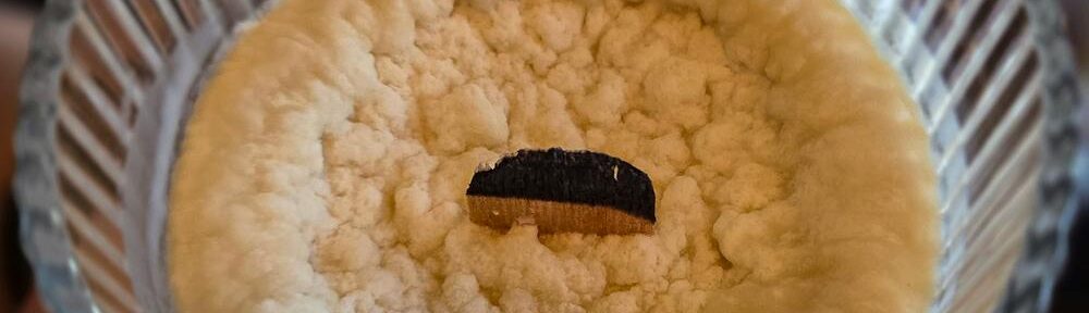 Holzdochtkerze noch mal