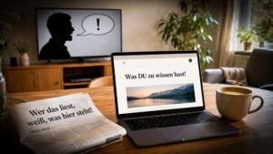 Was WIR denken, was DU zu wissen hast! (realisiert mit KI)