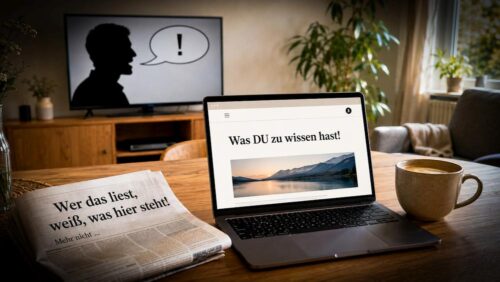 Was WIR denken, was DU zu wissen hast! (realisiert mit KI)