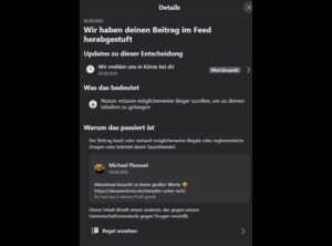 Wenn Meta meint zu wissen, was DU sehen darfst!