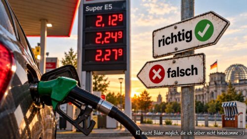 Tankrabatt: Richtig oder falsch? Blöd nur, wenn „zu wenig“ gar nicht zur Auswahl steht. ;-)